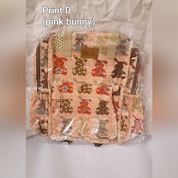 NEW Top Handled Waterproof Vinyl Print Backpack - Picture 4 of 13